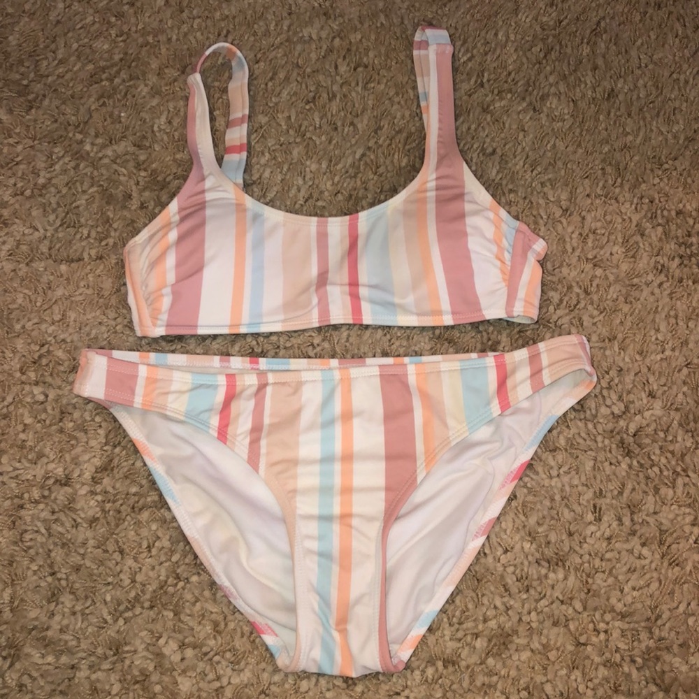 Striped Bikini Set